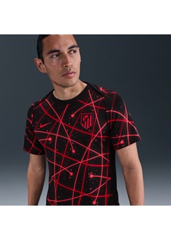 Męska przedmeczowa koszulka piłkarska z krótkim rękawem Nike Dri-FIT Atlético Madryt Academy Pro - Czerń ze sklepu Nike poland w kategorii T-shirty męskie - zdjęcie 184168761