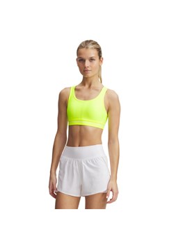 Biustonosz treningowy Under Armour Crossback Mid Bra - żółty ze sklepu Sportstylestory.com w kategorii Biustonosze - zdjęcie 184169224