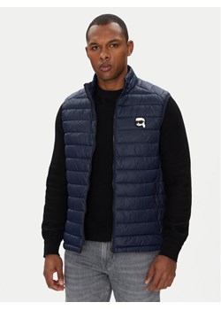 KARL LAGERFELD Bezrękawnik 505711 553590 Granatowy Regular Fit ze sklepu MODIVO w kategorii Kamizelki męskie - zdjęcie 184169664