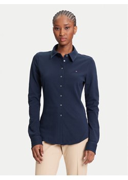 Tommy Hilfiger Koszula 1985 WW0WW43528 Granatowy Slim Fit ze sklepu MODIVO w kategorii Koszule damskie - zdjęcie 184169683