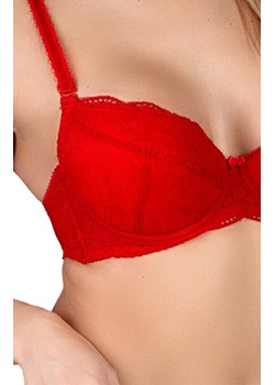 Koronkowy biustonosz push-up czerwony Narcisio, Kolor czerwony, Rozmiar 65C, Barbara Lingerie ze sklepu Primodo w kategorii Biustonosze - zdjęcie 184169891