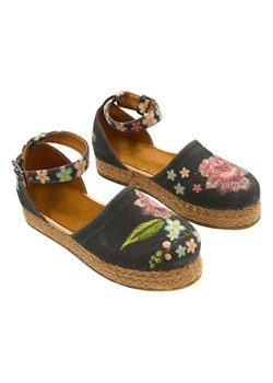 Calceo Espadryle w kolorze czarnym ze wzorem ze sklepu Limango Polska w kategorii Espadryle damskie - zdjęcie 184170114