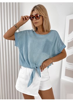 bluzka kayla błękitna one size ze sklepu UBRA w kategorii Bluzki damskie - zdjęcie 184170324