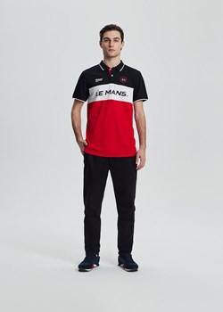 Colourblock polo z nadrukiem logo Le Mans ze sklepu Diverse w kategorii T-shirty męskie - zdjęcie 184170640