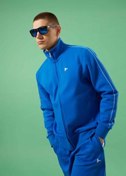Zapinana na zamek bluza dresowa ze stójką i lampasami ze sklepu Diverse w kategorii Bluzy męskie - zdjęcie 184176694