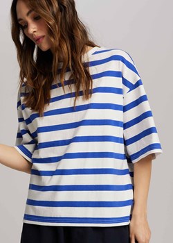 Damski bawełniany T-shirt w paski ze sklepu Diverse w kategorii Bluzki damskie - zdjęcie 184180191