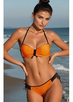 Dwuczęściowy strój kąpielowy bandeau Sansa, Kolor pomarańczowy, Rozmiar S, LivCo Corsetti Fashion ze sklepu Intymna w kategorii Stroje kąpielowe - zdjęcie 184181591