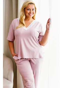 Doctor Nap piżama damska plus size PB.7154.PAPAYA, Kolor różowy, Rozmiar L, Doctor Nap ze sklepu Intymna w kategorii Piżamy damskie - zdjęcie 184181601