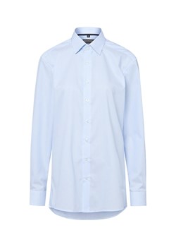 Finshley & Harding Męska koszula biznesowa - Easy Care Mężczyźni Modern Fit Bawełna jasnoniebieski w paski ze sklepu vangraaf w kategorii Koszule męskie - zdjęcie 184182251