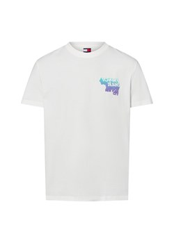 Tommy Jeans Koszulka męska Mężczyźni Bawełna écru jednolity ze sklepu vangraaf w kategorii T-shirty męskie - zdjęcie 184182261