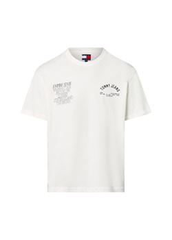 Tommy Jeans Koszulka męska Mężczyźni Bawełna biały nadruk ze sklepu vangraaf w kategorii T-shirty męskie - zdjęcie 184182262
