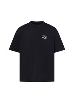PEGADOR Koszulka męska - Hamker Mężczyźni Bawełna czarny jednolity ze sklepu vangraaf w kategorii T-shirty męskie - zdjęcie 184182280