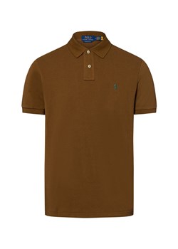 Polo Ralph Lauren Męska koszulka polo Mężczyźni Bawełna brązowy jednolity ze sklepu vangraaf w kategorii T-shirty męskie - zdjęcie 184182292