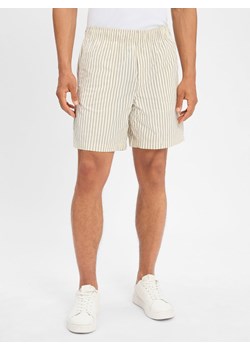 Calvin Klein Jeans Szorty - Turtledove Mężczyźni Bawełna piaskowy w paski ze sklepu vangraaf w kategorii Spodenki męskie - zdjęcie 184182303