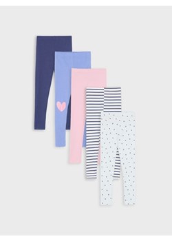 Sinsay - Legginsy 5 pack - wielobarwny - id: 330DU-MLC - marki Sinsay - 184184073 Sinsay - Legginsy 5 pack - wielobarwny ze sklepu Sinsay w kategorii Spodnie dziewczęce - zdjęcie 184184073