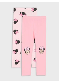 Sinsay - Legginsy 2 pack Minnie Mouse - różowy ze sklepu Sinsay w kategorii Spodnie dziewczęce - zdjęcie 184184082