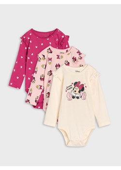 Sinsay - Body 3 pack Minnie Mouse - kremowy ze sklepu Sinsay w kategorii Odzież dla niemowląt - zdjęcie 184184182