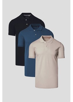 Zestaw 3 Koszulek Polo Bawełnianych Cassian ze sklepu Lancerto S.A. w kategorii T-shirty męskie - zdjęcie 184184720
