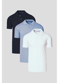 Zestaw 3 Koszulek Polo Bawełnianych Cassian ze sklepu Lancerto S.A. w kategorii T-shirty męskie - zdjęcie 184184721