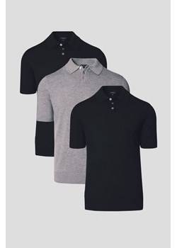 Zestaw 3 Koszulek Polo z Wiskoza Nils ze sklepu Lancerto S.A. w kategorii T-shirty męskie - zdjęcie 184184722