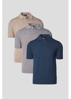 Zestaw 3 Koszulek Polo z Wiskoza Nils ze sklepu Lancerto S.A. w kategorii T-shirty męskie - zdjęcie 184184723