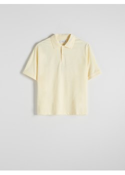 Reserved - Koszulka polo oversize - jasnożółty ze sklepu Reserved w kategorii T-shirty męskie - zdjęcie 184184983