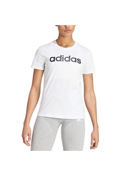 Koszulka adidas Sportswear Loungwear Essentials Slim Logo GL0768 - biała ze sklepu streetstyle24.pl w kategorii Bluzki damskie - zdjęcie 184185670