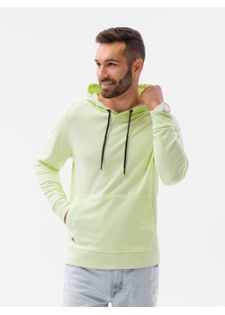 Bluza męska z kapturem - limonkowa V8 B1154 - id: 19279 - marki Ombre - 184186103 Bluza męska z kapturem - limonkowa V8 B1154 ze sklepu ombre w kategorii Bluzy męskie - zdjęcie 184186103