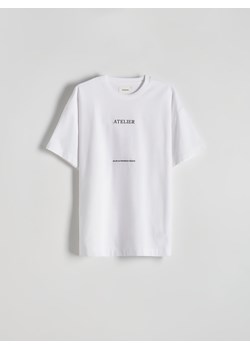 Reserved - T-shirt relaxed fit - biały ze sklepu Reserved w kategorii T-shirty męskie - zdjęcie 184186483