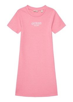 Guess Sukienka codzienna J5YK11 KBZP4 Różowy Regular Fit ze sklepu MODIVO w kategorii Sukienki dziewczęce - zdjęcie 184187472