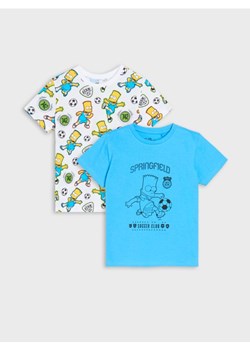 Sinsay - Koszulki 2 pack The Simpsons - wielobarwny ze sklepu Sinsay w kategorii Bluzki dziewczęce - zdjęcie 184190624