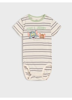 Sinsay - Body niemowlęce Tom and Jerry - kremowy ze sklepu Sinsay w kategorii Odzież dla niemowląt - zdjęcie 184190764