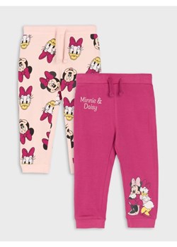 Sinsay - Spodnie dresowe 2 pack Minnie Mouse - różowy ze sklepu Sinsay w kategorii Spodnie dziewczęce - zdjęcie 184190771