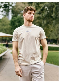 Sinsay - Koszulka - beżowy ze sklepu Sinsay w kategorii T-shirty męskie - zdjęcie 184190850