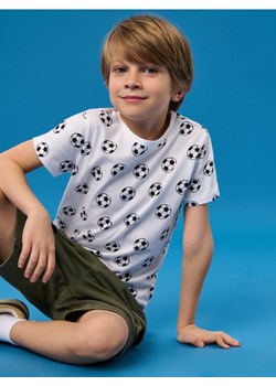 Sinsay - Koszulka z motywem piłkarskim - biały ze sklepu Sinsay w kategorii T-shirty chłopięce - zdjęcie 184190892