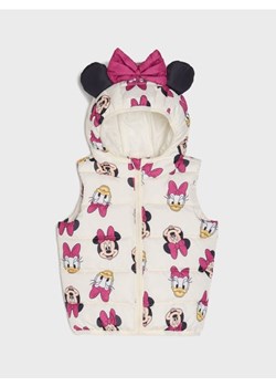 Sinsay - Pikowana kamizelka z kapturem z elementami 3d Minnie Mouse - kremowy ze sklepu Sinsay w kategorii Kamizelki dziewczęce - zdjęcie 184190960