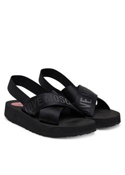 Sandały LOVE MOSCHINO JA16214G0MIX4000 Czarny ze sklepu eobuwie.pl w kategorii Sandały damskie - zdjęcie 184191683