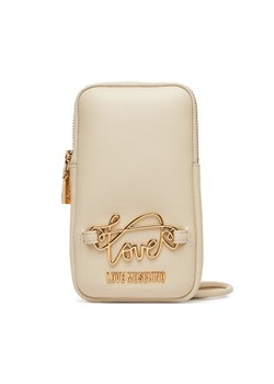 Torebka na telefon LOVE MOSCHINO JC5737PP0MKG0110 Écru ze sklepu eobuwie.pl w kategorii Etui - zdjęcie 184191710