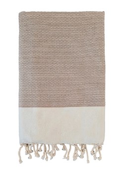 Le Comptoir de la Plage Fouta &quot;Athena&quot; w kolorze jasnobrązowo-beżowym - 200 x 100 cm ze sklepu Limango Polska w kategorii Ręczniki - zdjęcie 184192530