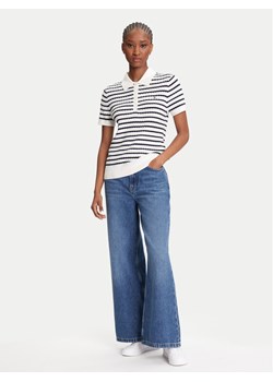 Tommy Hilfiger Sweter Fine WW0WW41474 Écru Regular Fit ze sklepu MODIVO w kategorii Swetry damskie - zdjęcie 184193091