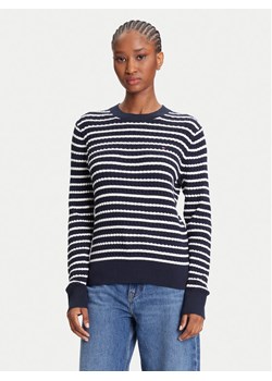 Tommy Hilfiger Sweter Fine WW0WW44993 Granatowy Regular Fit ze sklepu MODIVO w kategorii Swetry damskie - zdjęcie 184193150