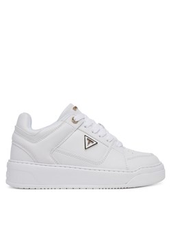 Guess Sneakersy FLTDEL ELE12 Biały ze sklepu MODIVO w kategorii Buty sportowe damskie - zdjęcie 184193183
