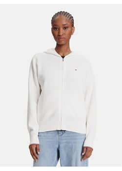 Tommy Hilfiger Kardigan WW0WW42018 Écru Regular Fit ze sklepu MODIVO w kategorii Swetry damskie - zdjęcie 184193203