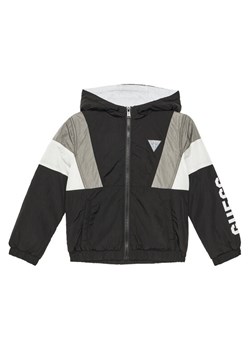 Guess Kurtka przejściowa L5YL02 WF090 Czarny Regular Fit ze sklepu MODIVO w kategorii Kurtki chłopięce - zdjęcie 184193262