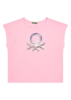 United Colors Of Benetton T-Shirt 3I1XC10P1 Różowy Regular Fit ze sklepu MODIVO w kategorii Bluzki dziewczęce - zdjęcie 184193341