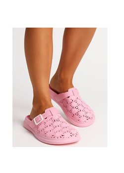 Klapki damskie Ażurowe różowe buty na plażę /H2 17854 G008/ ze sklepu Pantofelek24.pl w kategorii Klapki damskie - zdjęcie 184194310