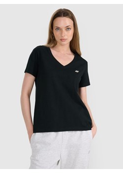 Damski t-shirt oversize 4F 4FRSS25TTSHF2778 - czarny ze sklepu Sportstylestory.com w kategorii Bluzki damskie - zdjęcie 184195861