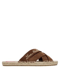 Klapki LOVE MOSCHINO JA28362G0MIG0300 Brązowy ze sklepu eobuwie.pl w kategorii Klapki damskie - zdjęcie 184196370
