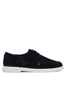 Mokasyny Tommy Hilfiger Moc T Derby FM0FM05495 Granatowy ze sklepu eobuwie.pl w kategorii Mokasyny męskie - zdjęcie 184196382
