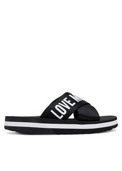 Klapki LOVE MOSCHINO JA28324G0MIX3000 Czarny ze sklepu eobuwie.pl w kategorii Klapki damskie - zdjęcie 184196433